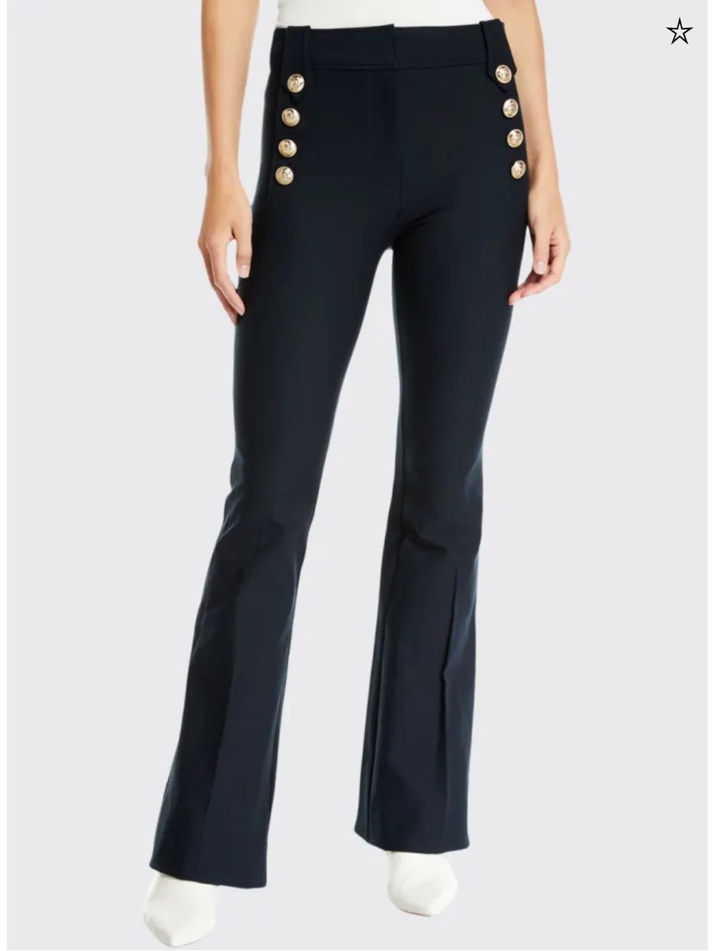 Derek Lam 10 Crosby NEW Robertson Cropped Flare in navy